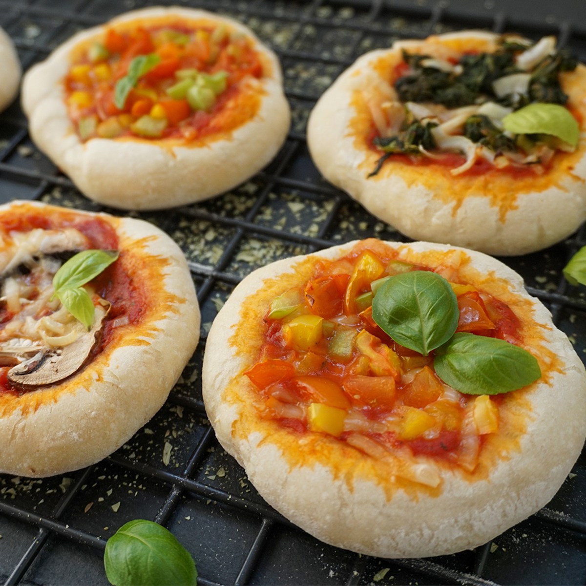 Vegane Minipizza