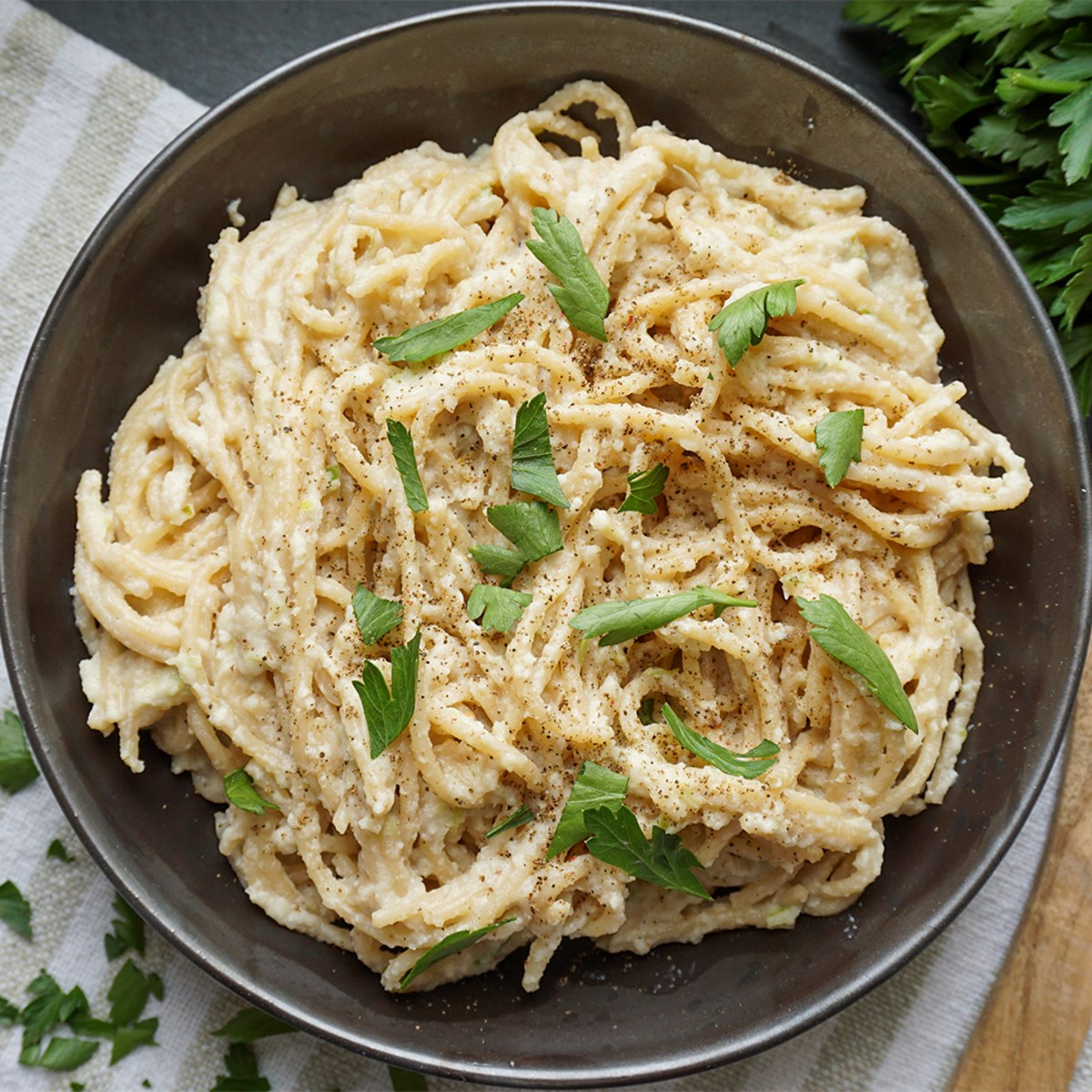 Pasta Alfredo (vegan &&nbsp;gesund)