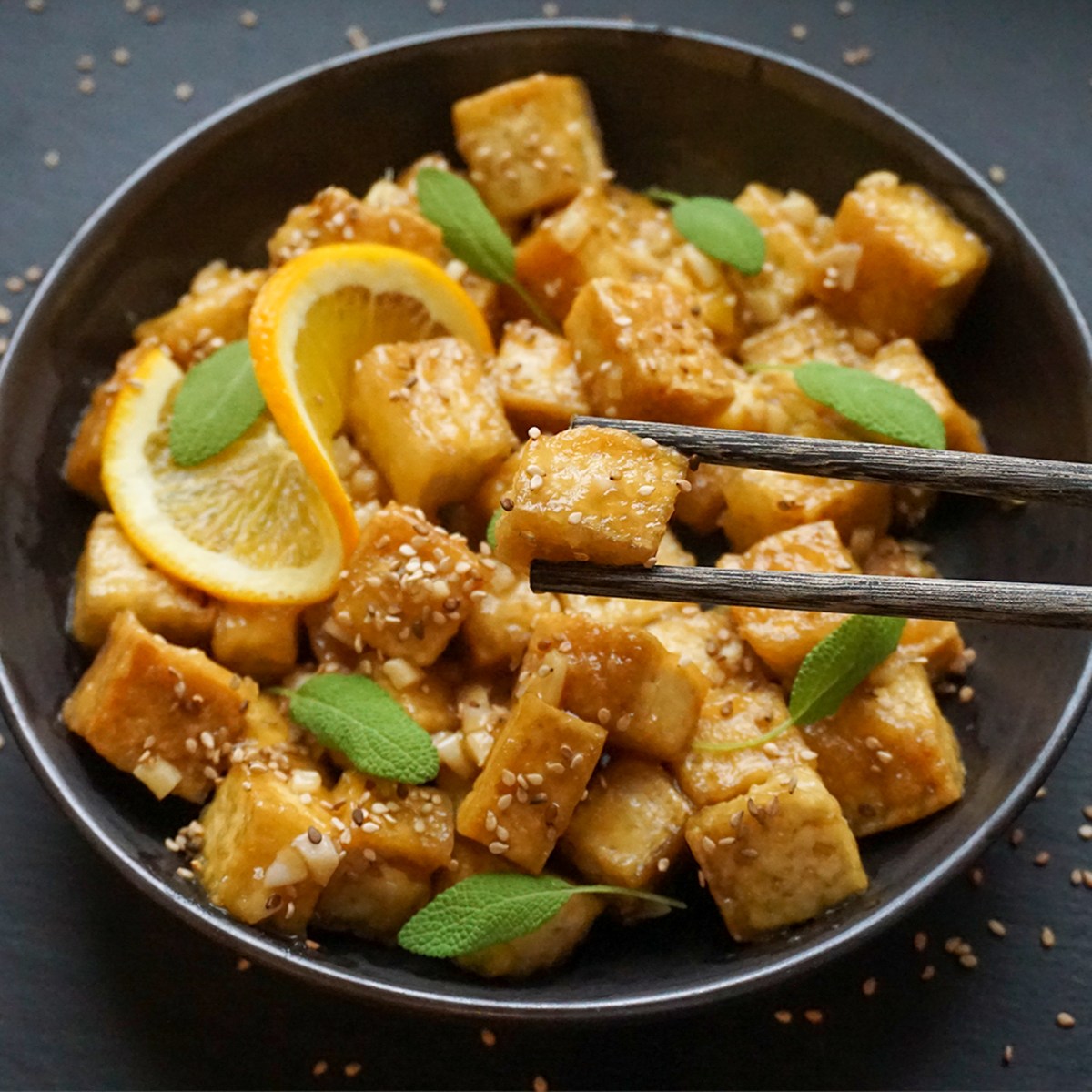 Orangen Tofu