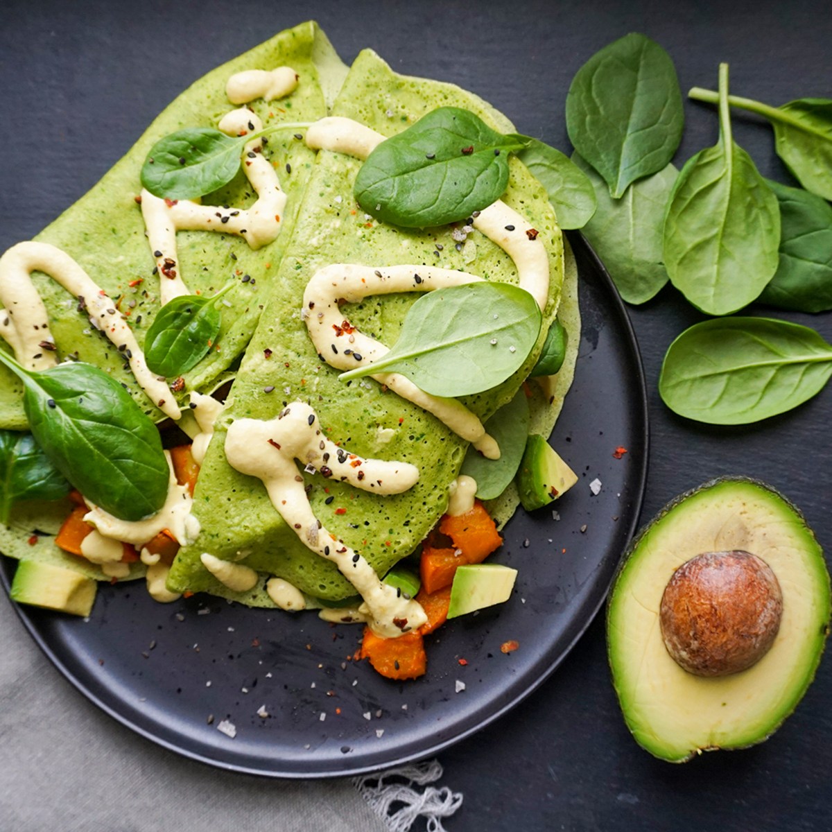 Spinat-Palatschinken