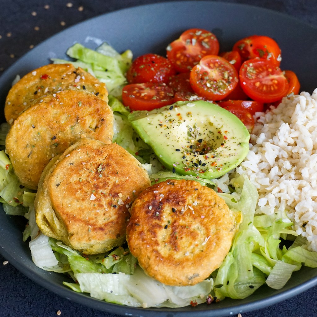 Einfache „Falafel“ aus Kichererbsenmehl